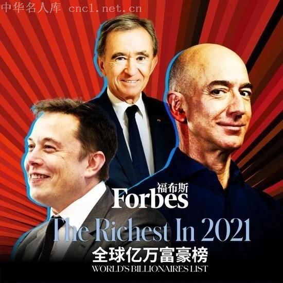 《福布斯》發佈2021全球億萬富豪榜,上榜人數破歷史記錄 - 名人百科